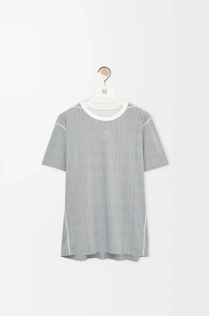 Active T-Shirt aus technischem Jersey Beige/Blau