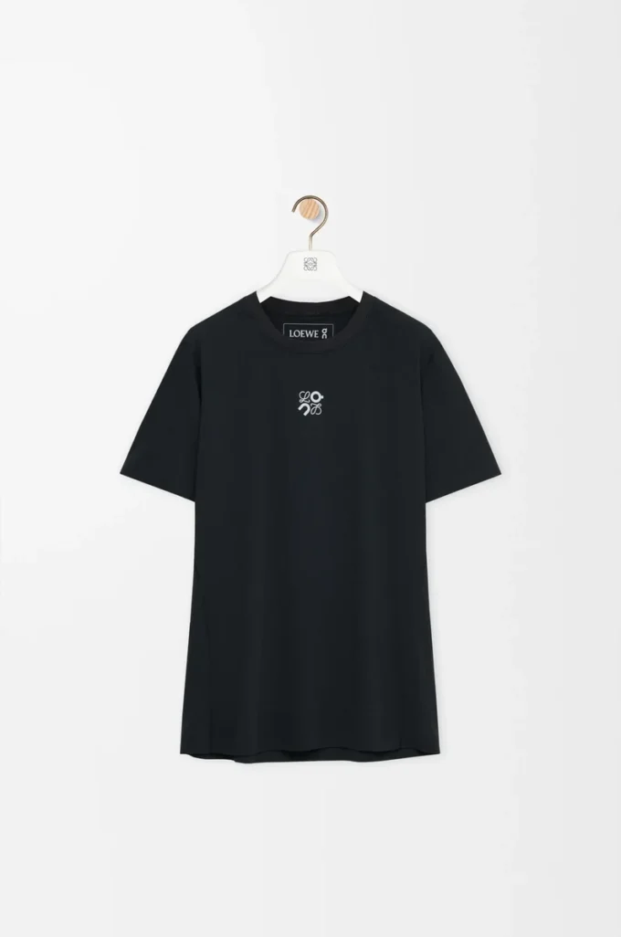 Active T-Shirt aus technischem Jersey Schwarz