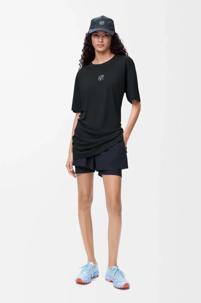 Active T-Shirt aus technischem Jersey Schwarz