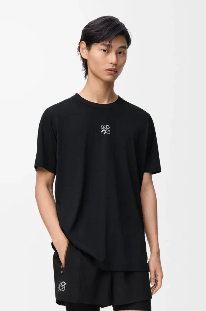 Active T-Shirt aus technischem Jersey Schwarz