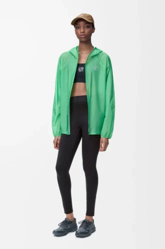 Aktiv-Tights aus technischem Jersey in Schwarz