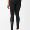 Aktiv-Tights aus technischem Jersey in Schwarz