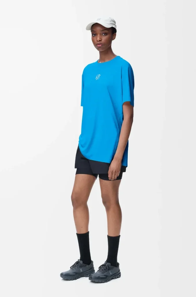 Aktives T-Shirt aus technischem Jersey Blau
