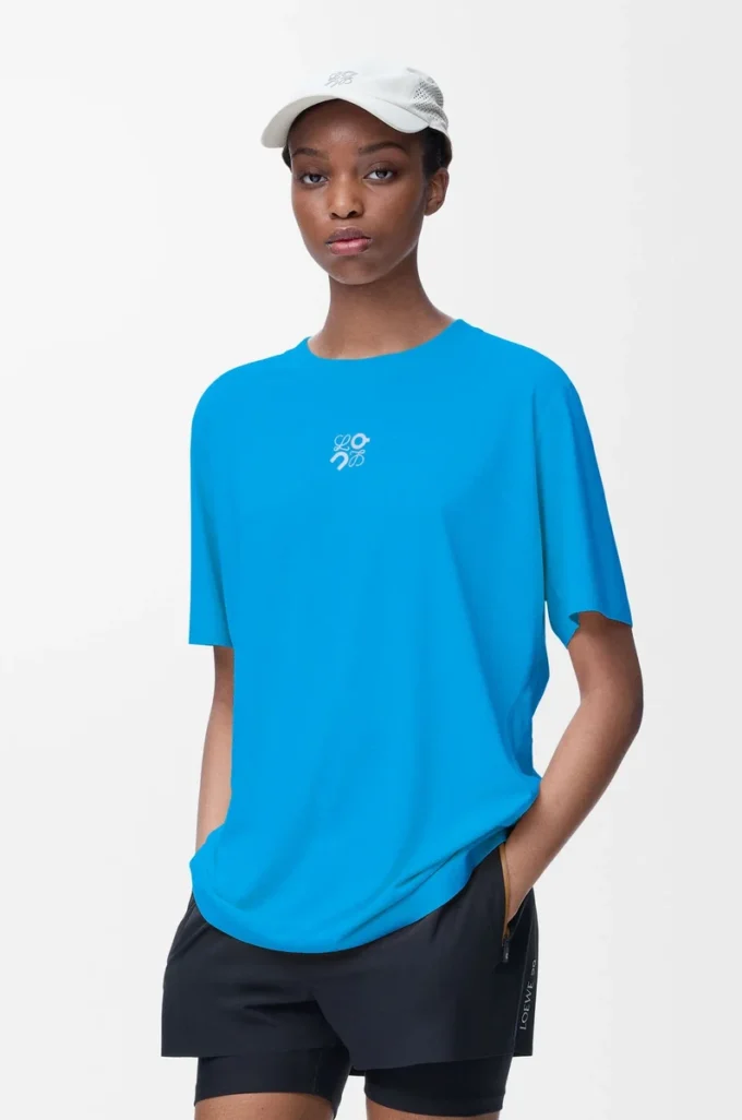 Aktives T-Shirt aus technischem Jersey Blau
