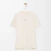 Aktives T-Shirt aus technischem Jersey Elfenbein