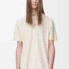 Aktives T-Shirt aus technischem Jersey Elfenbein