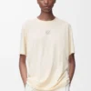 Aktives T-Shirt aus technischem Jersey Elfenbein