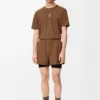 Aktives T-Shirt aus technischem Jersey Toffee