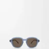 Alpha Slim Sonnenbrille Milchblau
