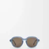 Alpha Slim Sonnenbrille Milchblau