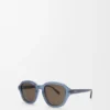 Alpha Slim Sonnenbrille Milchblau