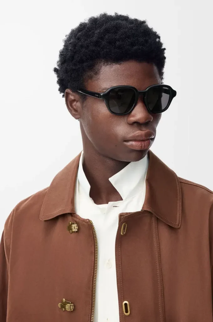 Alpha Slim Sonnenbrille Schwarz