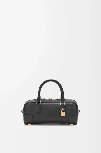 Amazona 23 Cropped Bag aus Nappakalbsleder Schwarz
