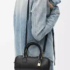 Amazona 23 Cropped Bag aus Nappakalbsleder Schwarz