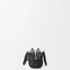 Amazona 23 Cropped Bag aus Nappakalbsleder Schwarz
