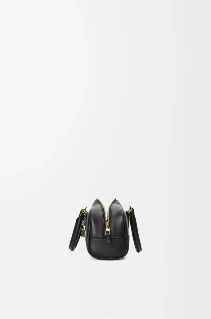 Amazona 23 Cropped Bag aus Nappakalbsleder Schwarz