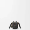 Amazona 23 Cropped-Tasche aus Tartan-Wildleder und Nappaleder in Tan/Schwarz