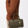 Amazona 23 Tasche aus Nappakalbsleder in Dark Khaki