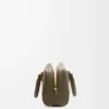 Amazona 23 Tasche aus Nappakalbsleder in Dark Khaki