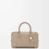 Amazona 23 Tasche aus weichem genarbtem Kalbsleder Sand