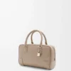 Amazona 23 Tasche aus weichem genarbtem Kalbsleder Sand