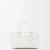 Amazona 23 Tasche aus weichem genarbtem Kalbsleder Soft White