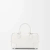 Amazona 23 Tasche aus weichem genarbtem Kalbsleder Soft White