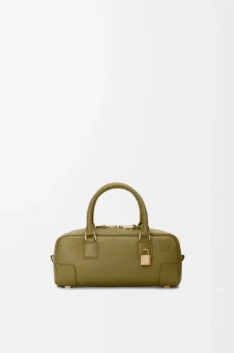 Amazona 23 verkürzte Tasche aus Nappakalbsleder Olive