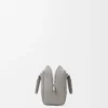 Amazona 28 Tasche aus weichem genarbtem Kalbsleder in Perlgrau