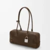 Amazona 31 verkürzte Tasche aus genarbtem Nubukleder Tundra