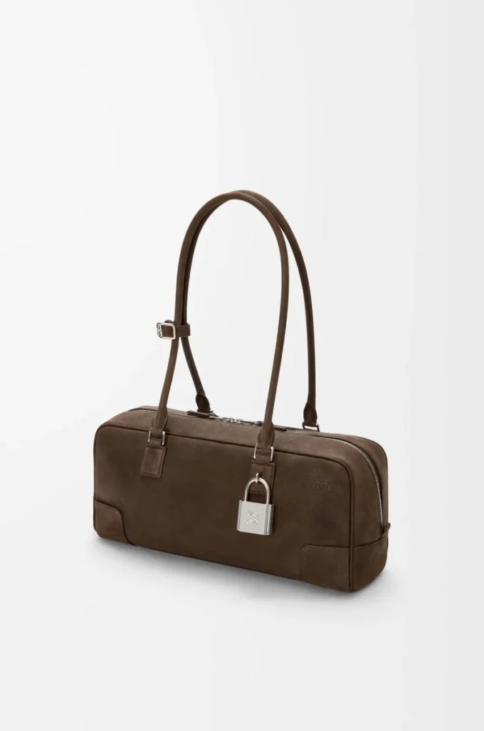 Amazona 31 verkürzte Tasche aus genarbtem Nubukleder Tundra