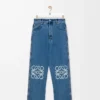 Anagram Baggy Jeans aus Denim Mid Blue Denim
