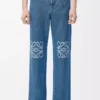 Anagram Baggy Jeans aus Denim Mid Blue Denim
