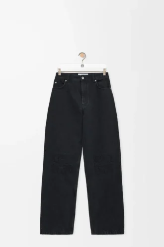 Anagram Baggy Jeans aus Denim Schwarz