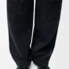 Anagram Baggy Jeans aus Denim Schwarz
