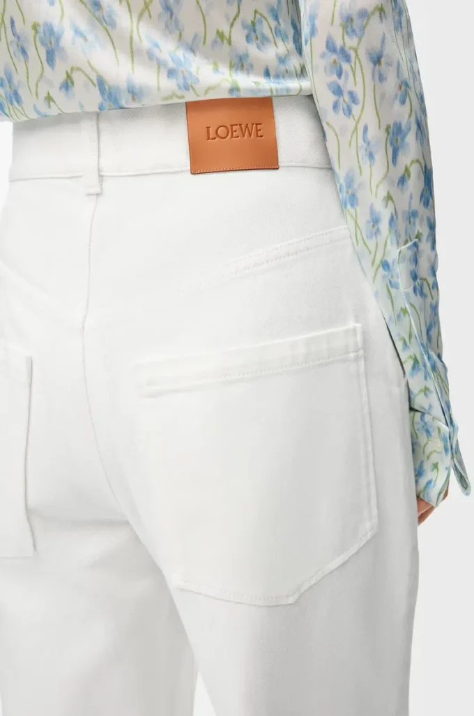 Anagram Baggy-Jeans aus Denim Weiß