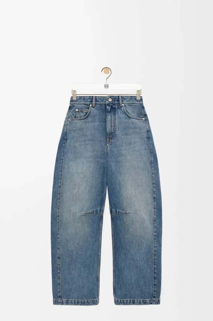 Anagram-Barrel-Jeans aus Denim Gewaschener Denim