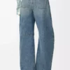Anagram-Barrel-Jeans aus Denim Gewaschener Denim