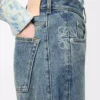 Anagram-Barrel-Jeans aus Denim Gewaschener Denim