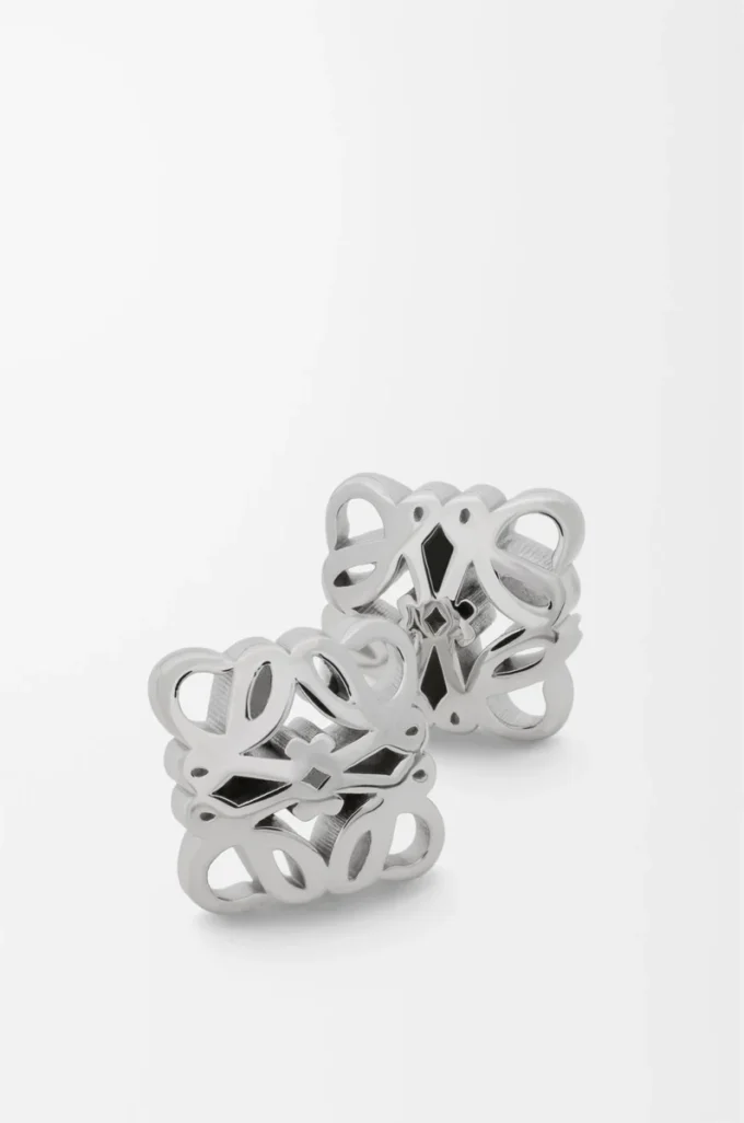 Anagram Bombé Ohrringe aus Sterlingsilber Silber