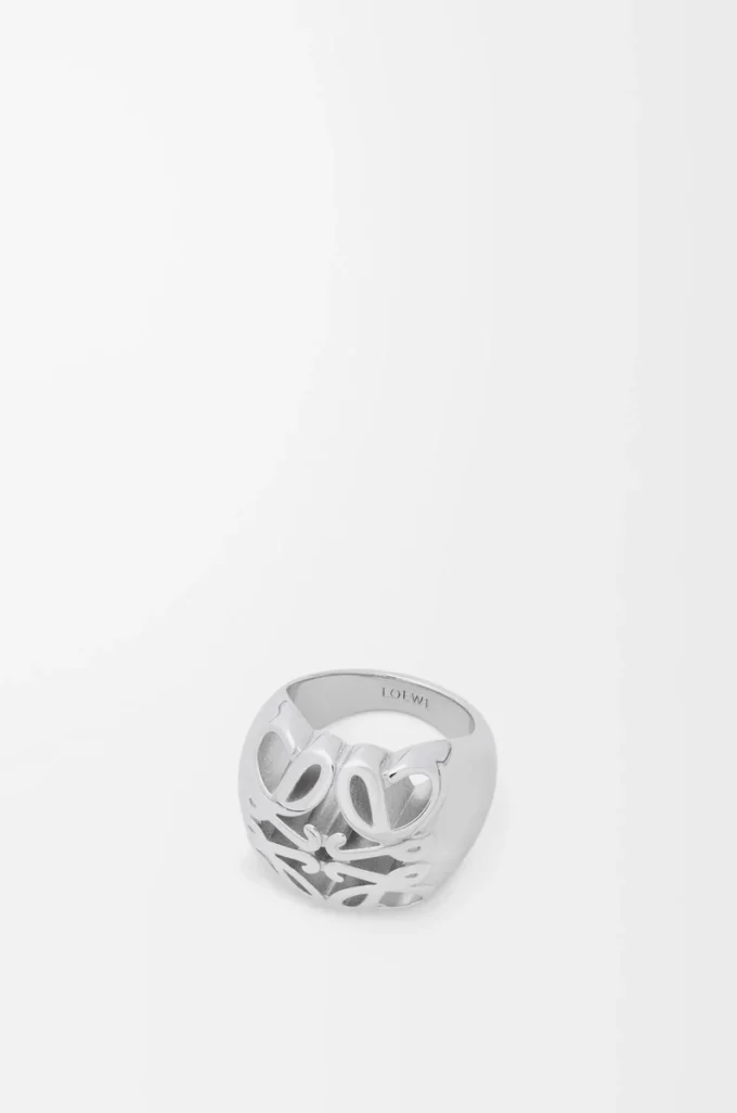 Anagram Bombé Siegelring aus Sterlingsilber Silber