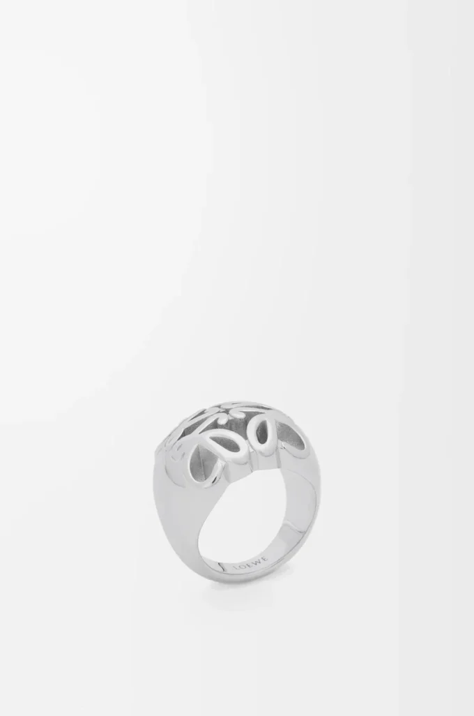 Anagram Bombé Siegelring aus Sterlingsilber Silber