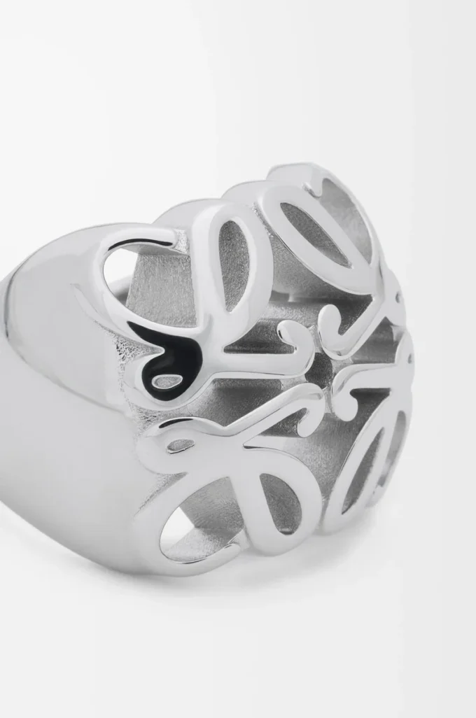 Anagram Bombé Siegelring aus Sterlingsilber Silber