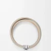 Anagram Bombé Twist-Armband aus Kalbsleder Corda