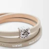 Anagram Bombé Twist-Armband aus Kalbsleder Corda