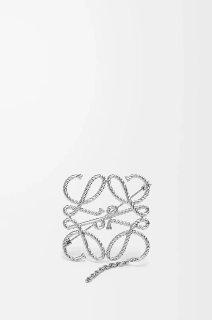 Anagram-Brosche Silber