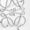 Anagram-Brosche Silber