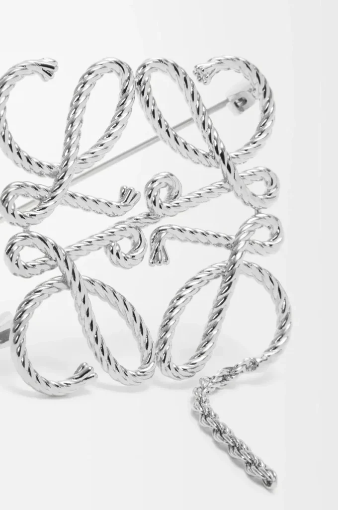 Anagram-Brosche Silber