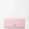 Anagram Continental-Brieftasche aus genarbtem Kalbsleder Blossom