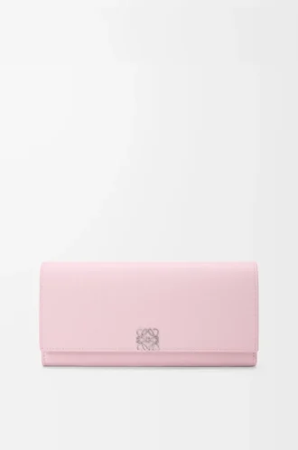 Anagram Continental-Brieftasche aus genarbtem Kalbsleder Blossom